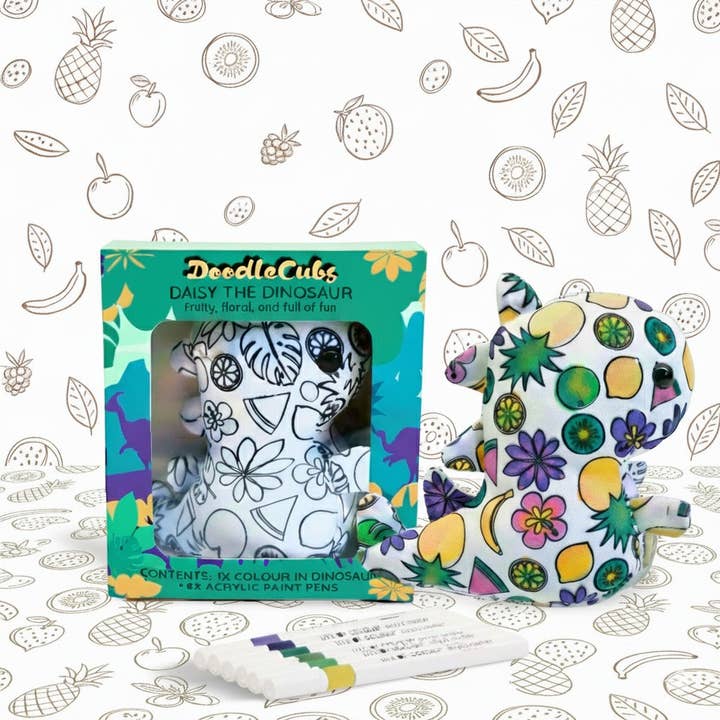 DIY Doodlecubs - Daisy the Dinosaur for wholesale by Life of Colour