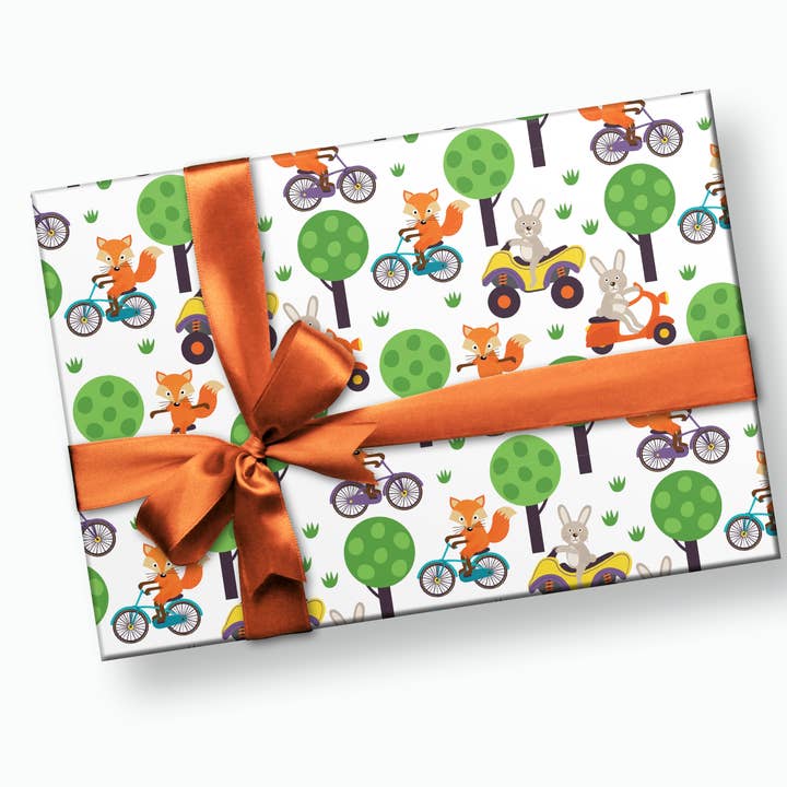 Waldtiere Woodland Geschenkpapier für den Großhandel von Stesha Party