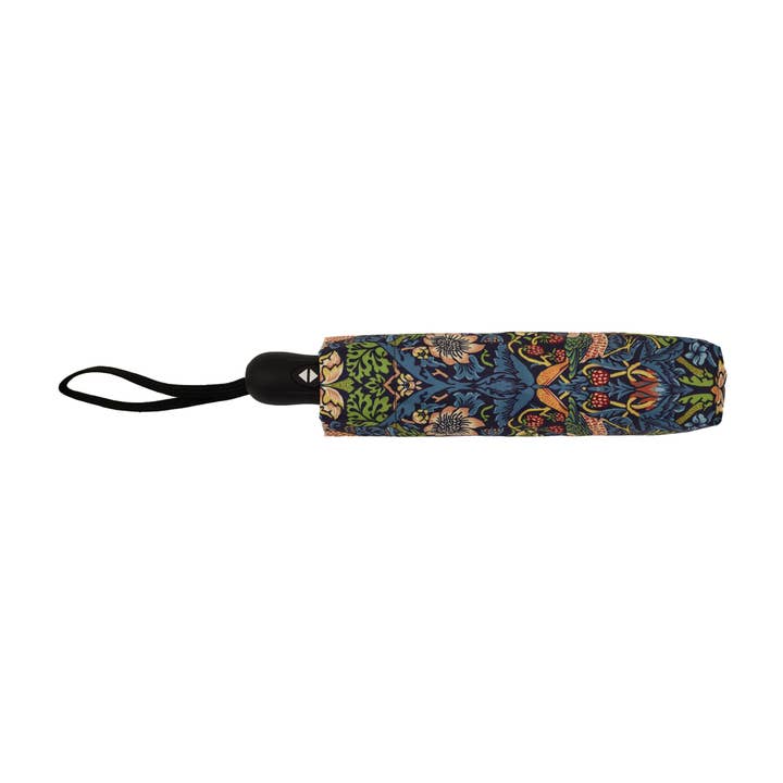 Signare Tapestry - Wholesale Umbrella - Unisex - William Morris Strawberry Thief Blue - Automatic Folding Umbrella2