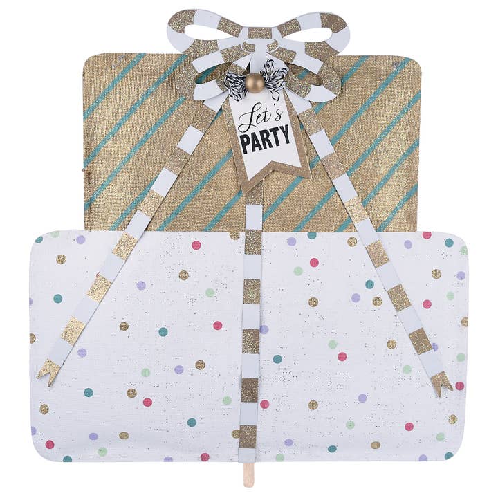 Glory Haus - Wholesale Party Sign/Banner - Let's Party Present Topper