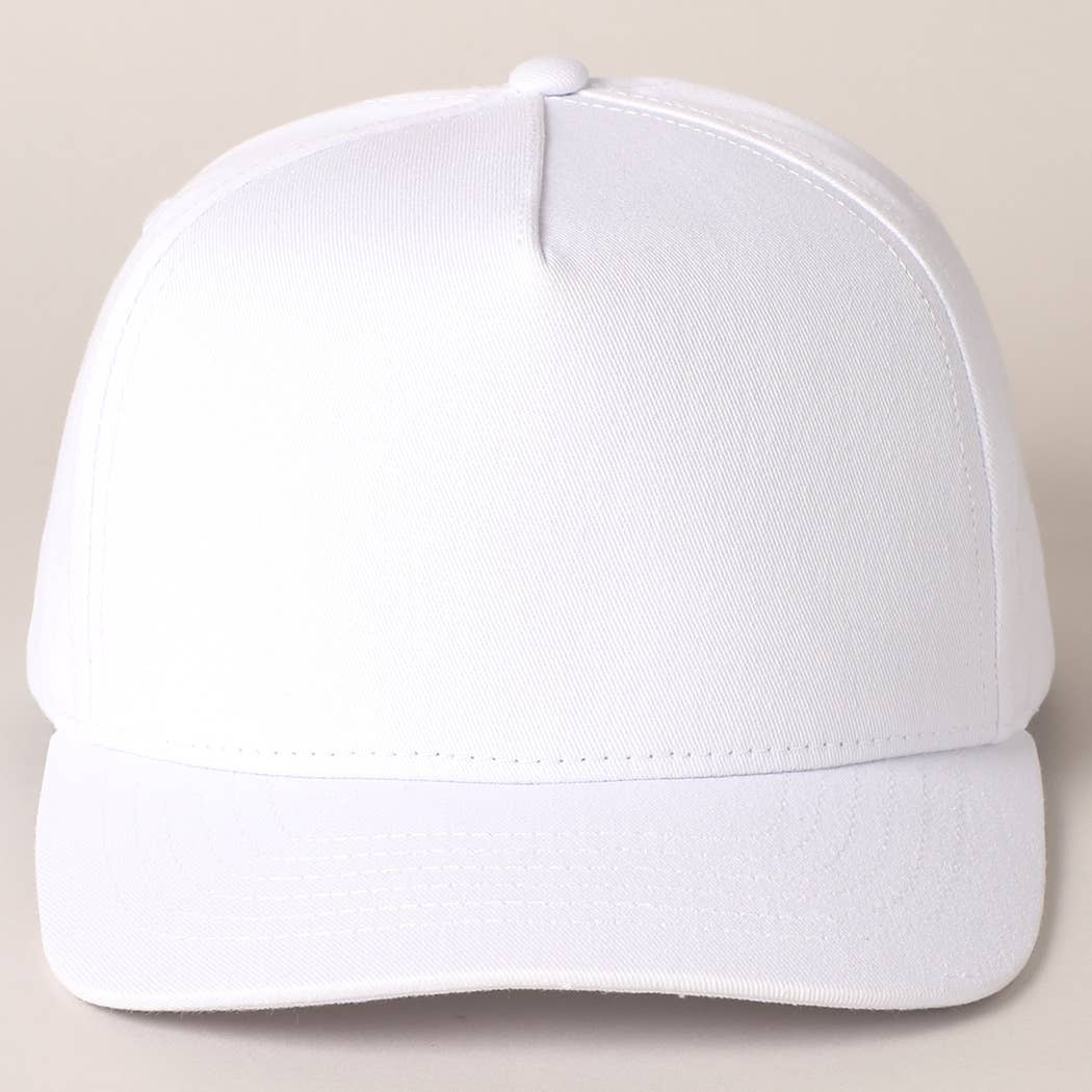 Fashion City - Wholesale Baseball Cap - Unisex - Solid Colored Cotton 5 Panel Baseball Cap41