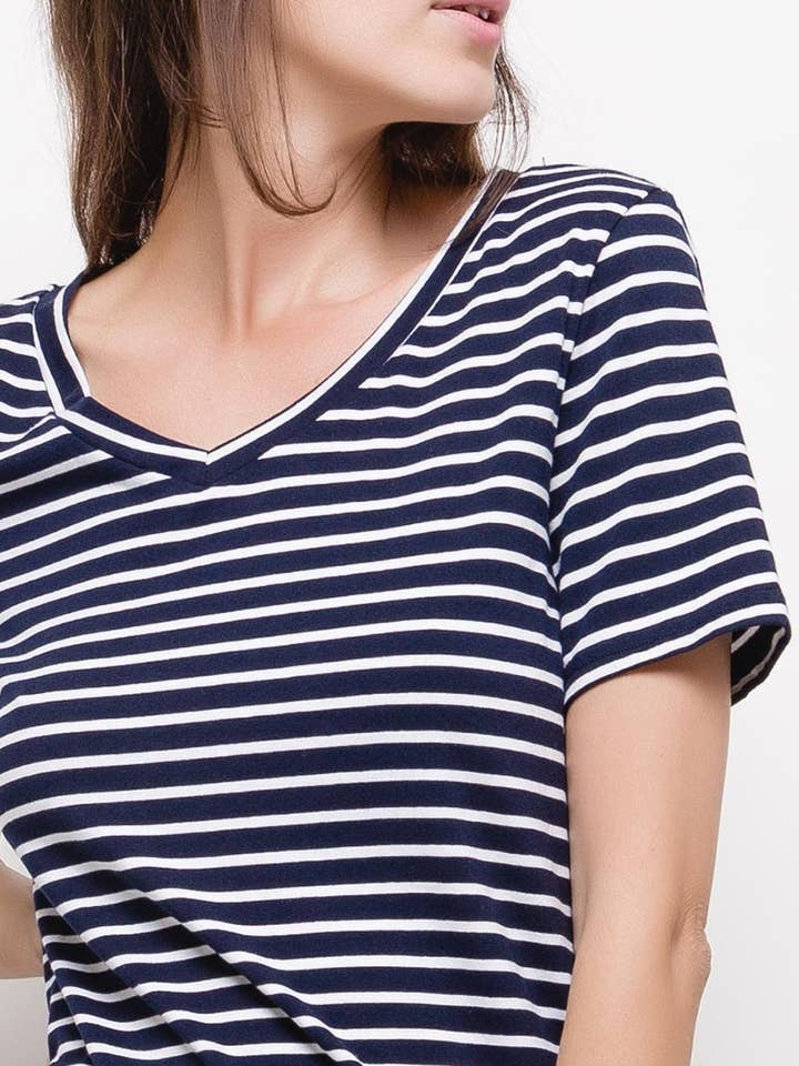 PORIA kortærmet sømand T-shirt blå for engroshandel hos MACMAX