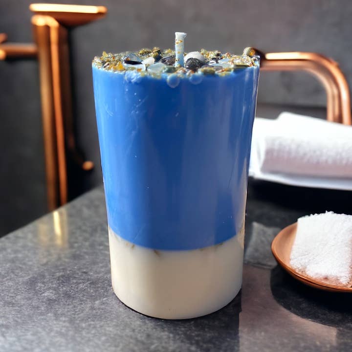 Dreams Candle | Herbal Crystal Candle for Sleep & Peace for wholesale by Nibiru Beauty LLC