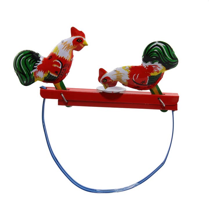 Tribal Trade GmbH – wholesale Dekorativ statyett – Tennleksak med pickande tuppar