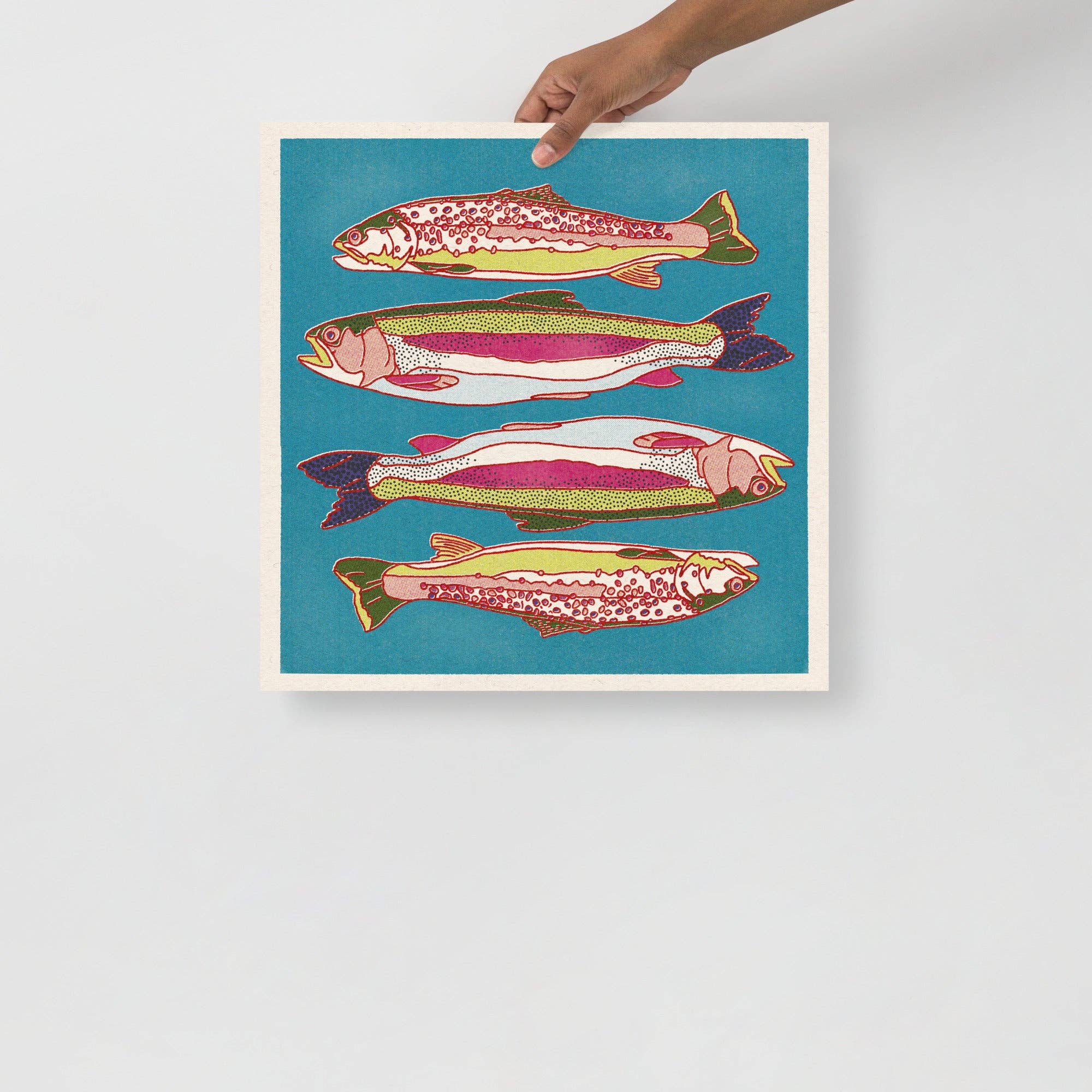 Caroline Clark – wholesale Art print – Trout Fish Art Print4