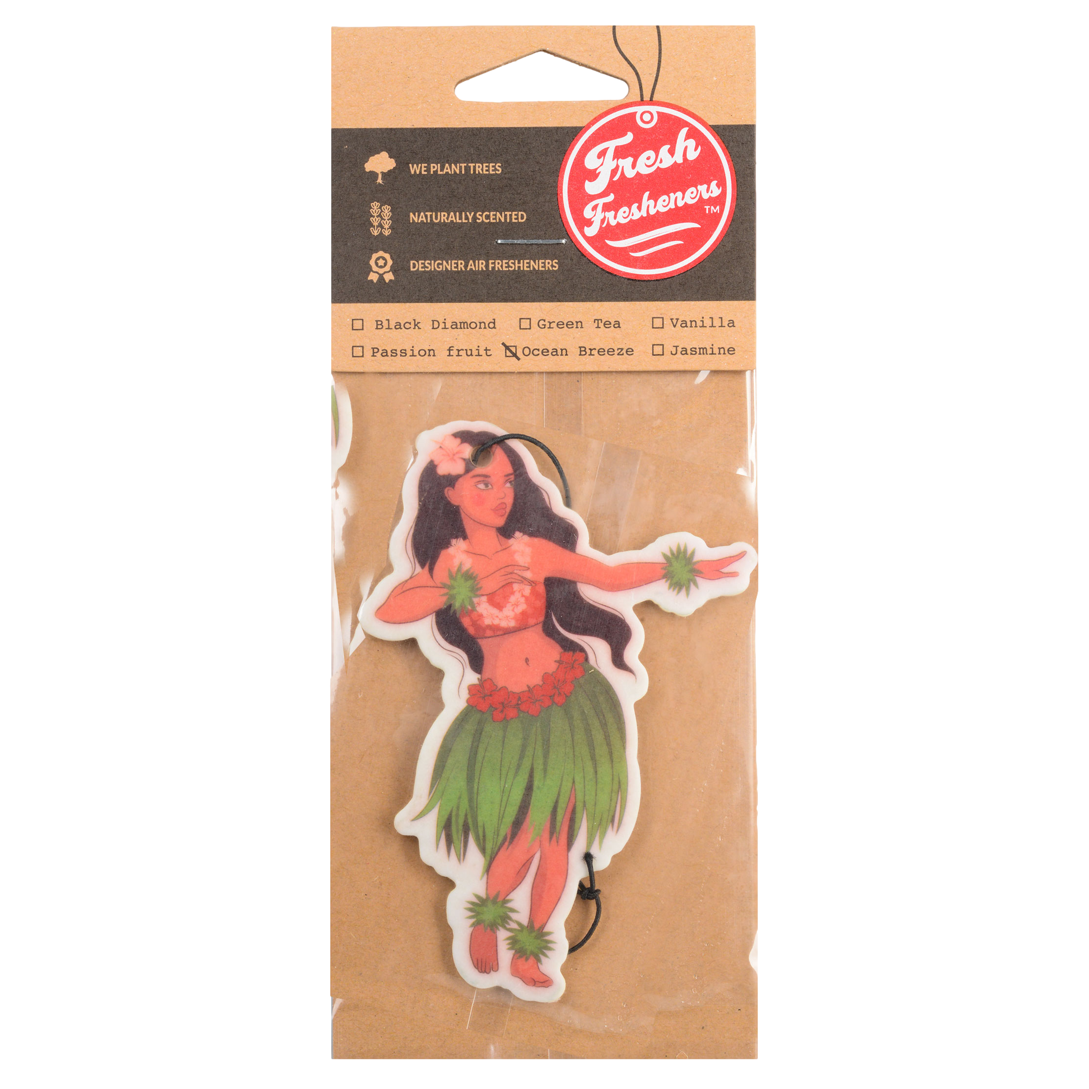 Fresh Fresheners - Wholesale Car Freshener - Women's - Hula Girl Air Freshener Pack of 121