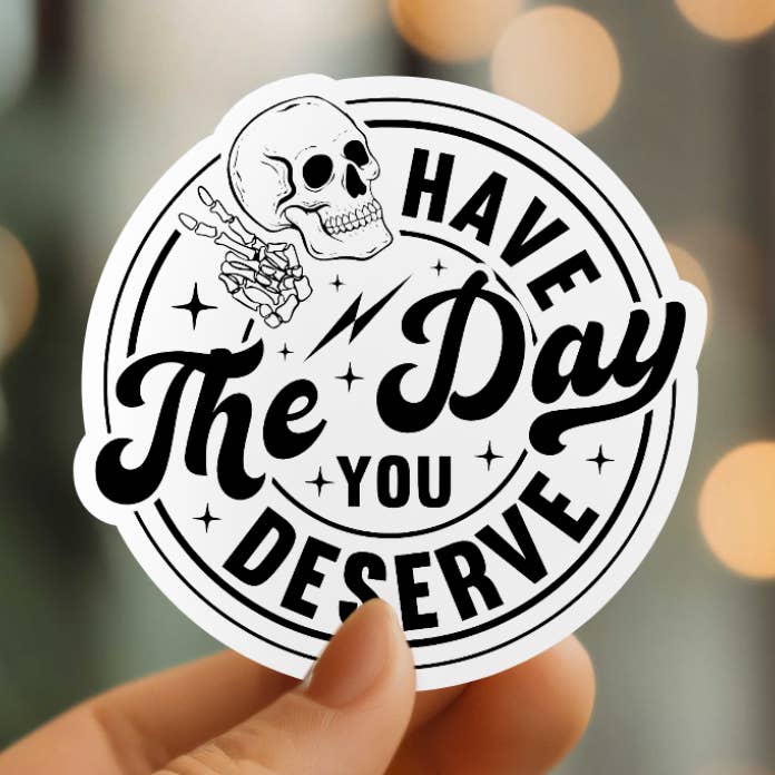 Mystical Monkey Toes - Wholesale Sticker - Funny Have The Day You Deserve Vinyl Sticker0