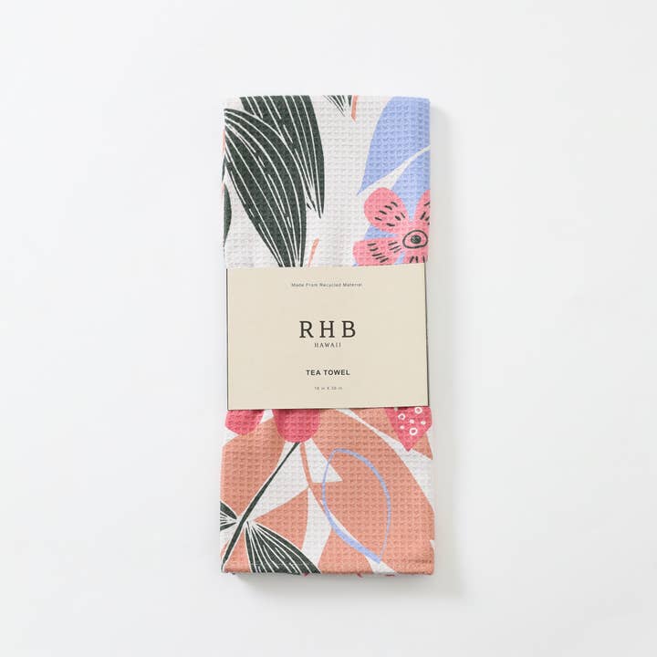 RHB HAWAII - Wholesale Tea Towel - Party of Flower Tea Towel1
