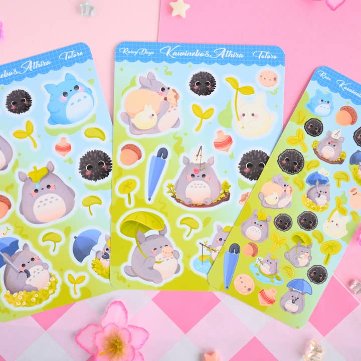 Kawineko - Wholesale Sticker - totoro anime sticker sheet kawaii cute planner