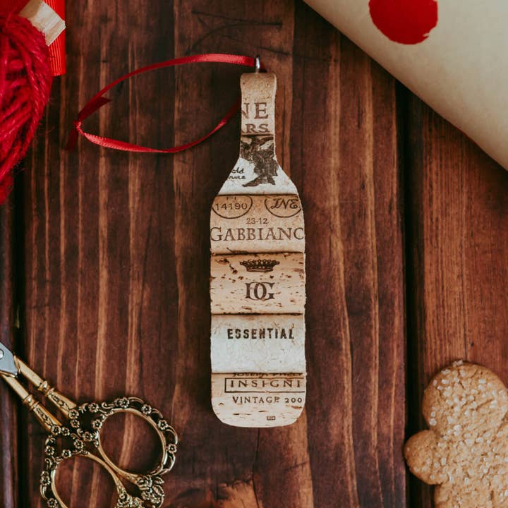 Desert Coastal Studios - Wholesale Ornament - Wine Bottle Shaped Wine Cork Ornament - Rustic Home Decor4