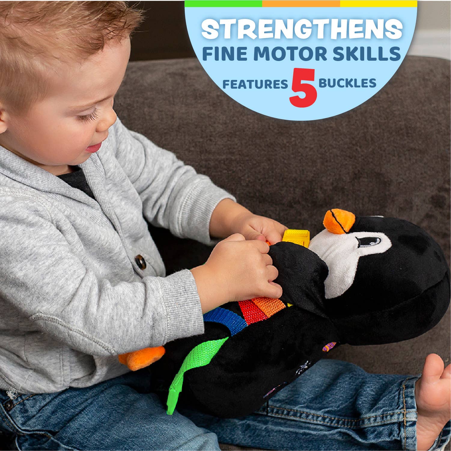 Buckle Toys – Großhandel Kuschel-/Plüschtier – Kind & Baby – Blizzard-Pinguin1