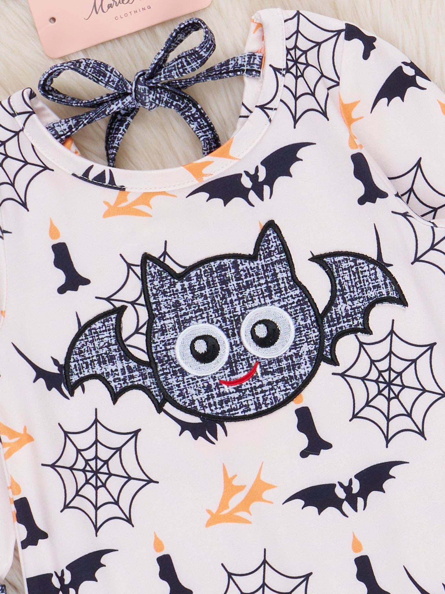 Marie Nicole Clothing - Wholesale Jumpsuit - Baby - Fright Night Ruffle Romper1