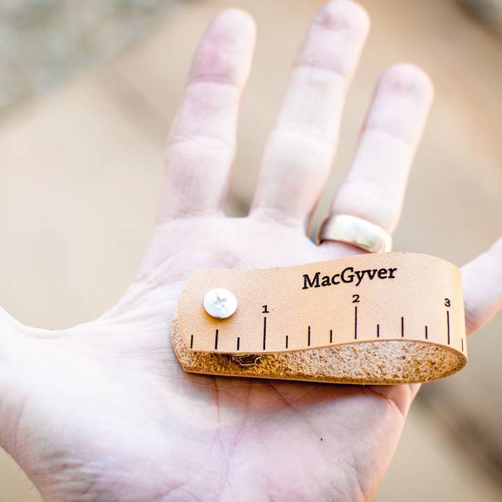 Personalized Leather Keyhider keychain for wholesale by Iron and Grain Leather Co.