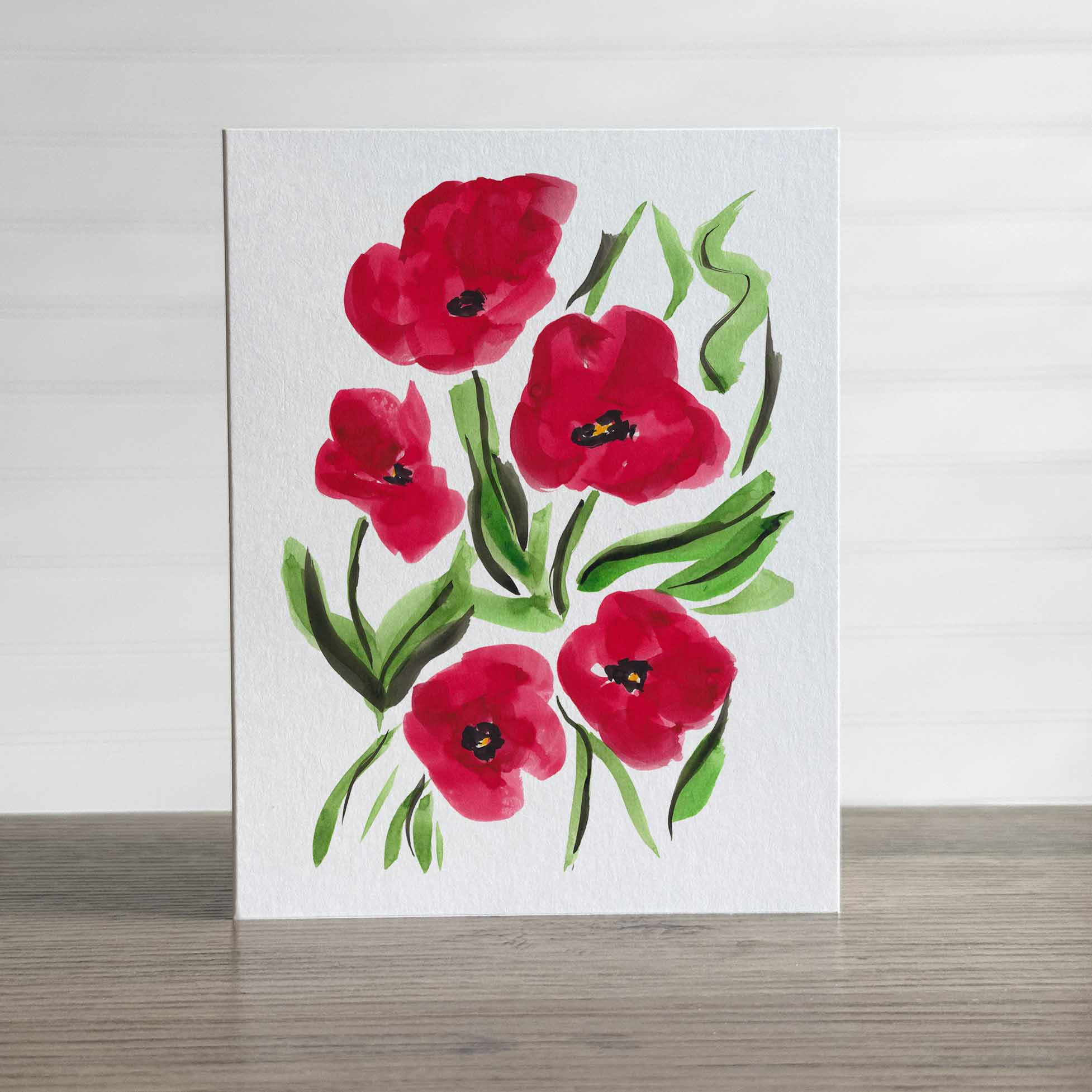 Tiffani Evans Creates - Wholesale Everyday Greeting Card - Happy Poppies Greeting Card