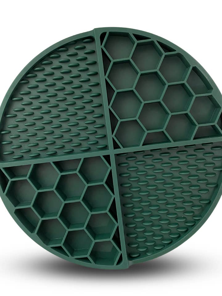 Forest Green Lick Mat for wholesale by Boho + Bark