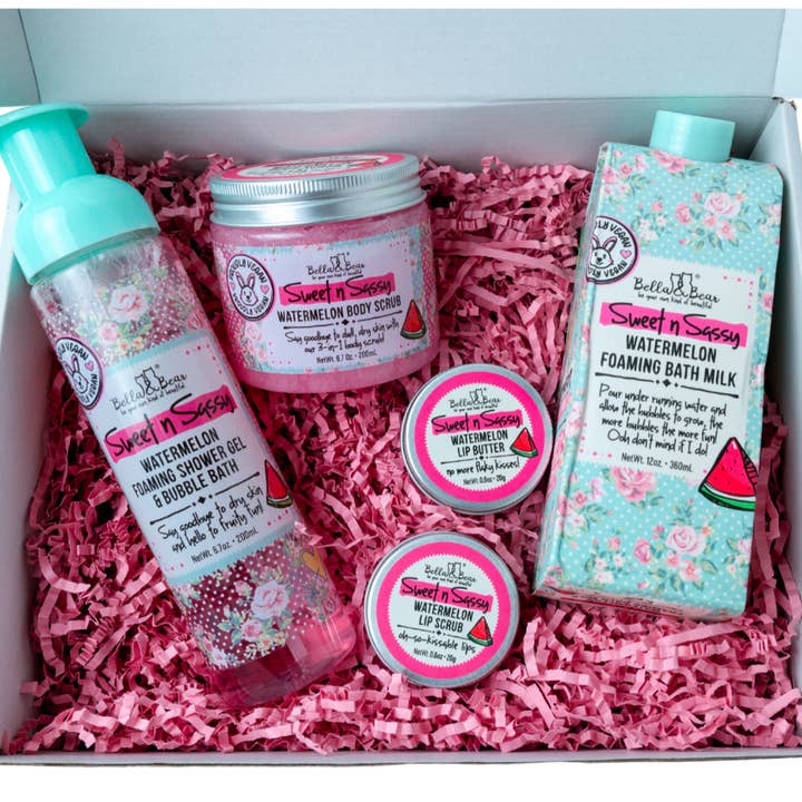 Bella & Bear - Wholesale Bath & Body Set - Sweet 'n' Sassy Mega Watermelon Bath & Body Large Gift Set