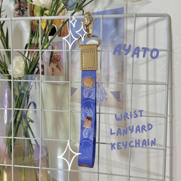 Porta-chaves de Pulso em Couro Ayato Kamisato por atacado de Studio Ayu