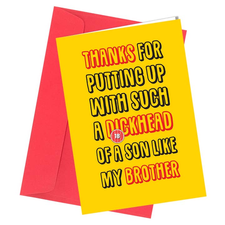 #217 Mi hermano para venta al por mayor de Close to the Bone Greeting Cards and Gifts