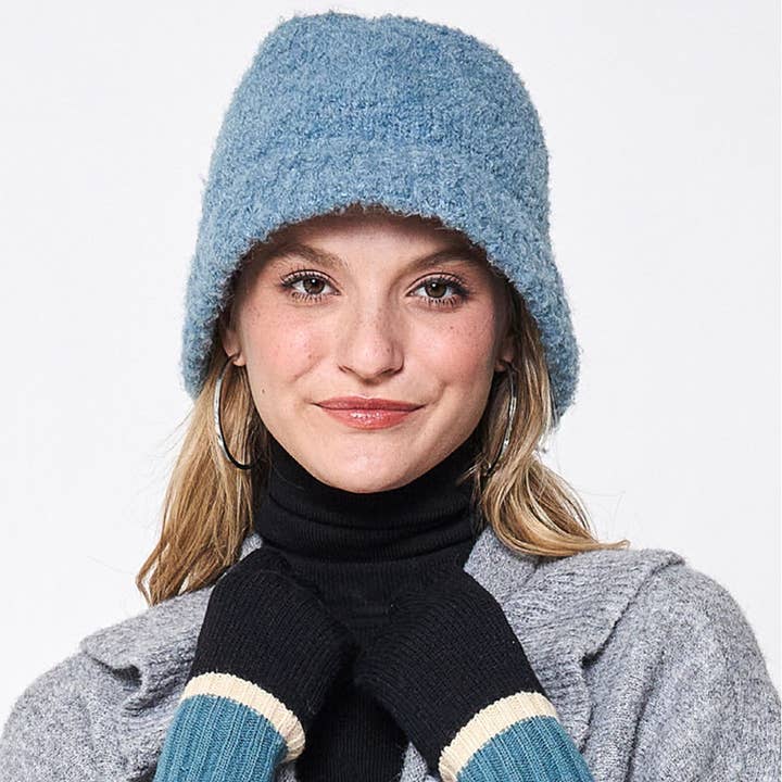 Fashion City - Venta al por mayor Gorro estilo pescador - Mujer - Sombrero de pescador sólido supersuave y difuso13