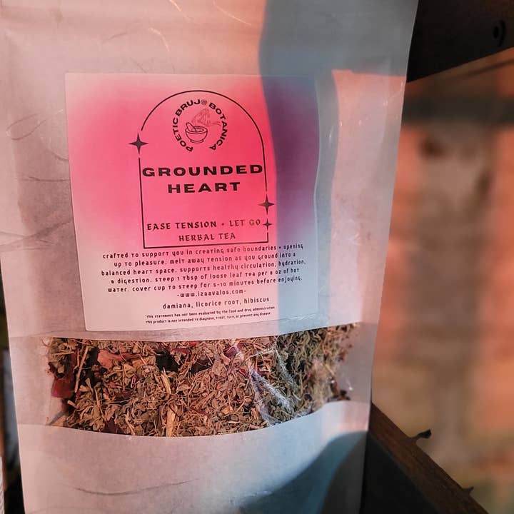 Grounded Heart Tea :: Digestion | Circulation | PCOS| libido for wholesale by Poetic Bruja Botanica