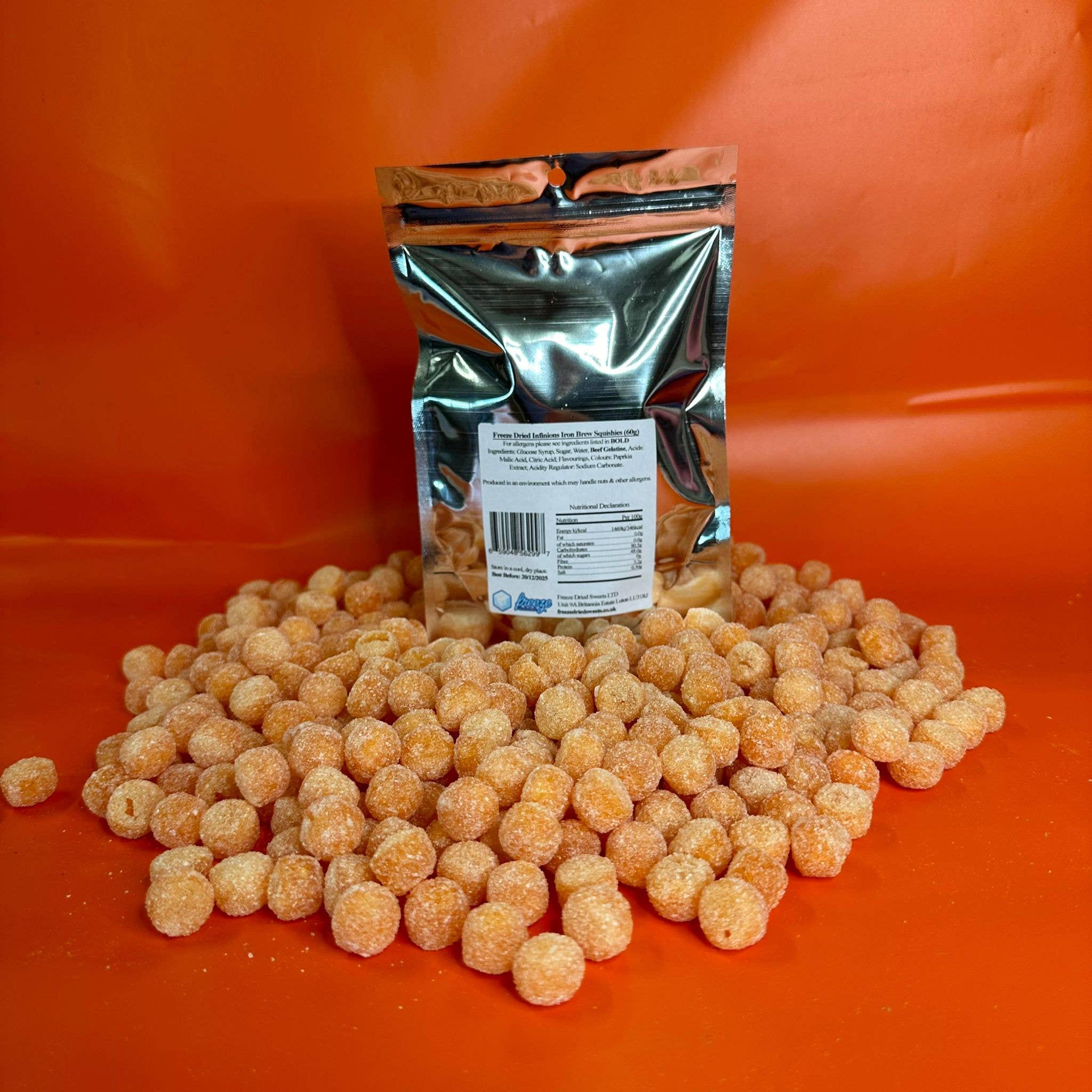 Freeze Dried Sweets – wholesale Boiled sweets – Infinions Iron Brew Squishies 50g - Freeze Dried Sweets3