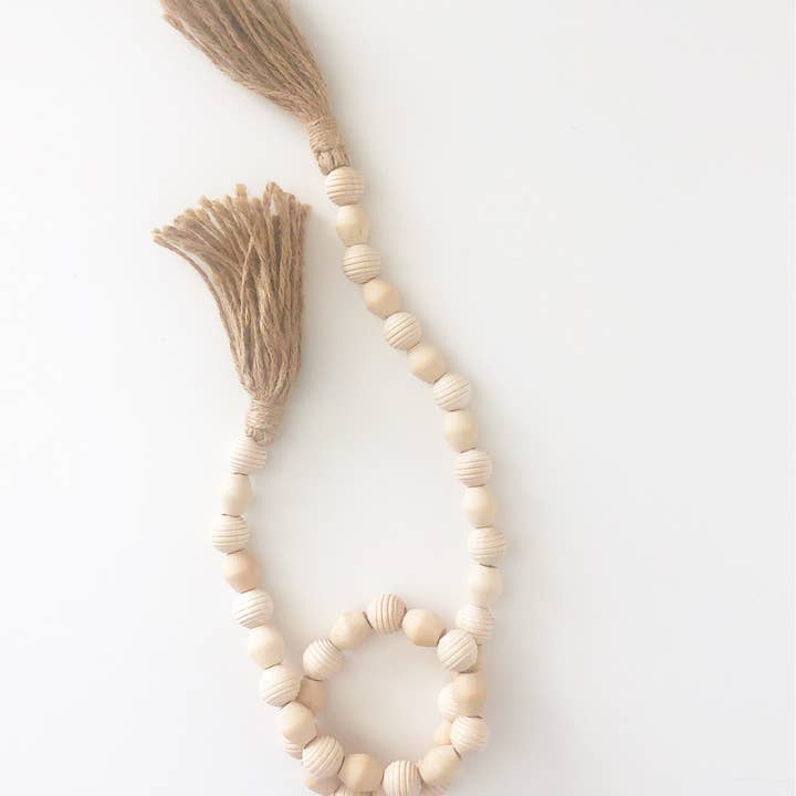 Foundations Decor - Wholesale Bunting/Garland - Wood Bead Garlands - classic colors and shapes21