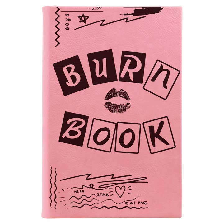 Calm Down Caren - Wholesale Journal/Diary - Burn Book - Mean Girls Leather Journal