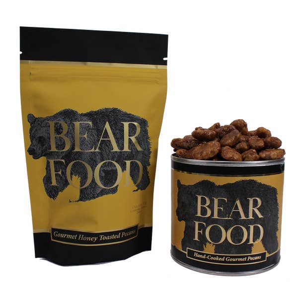 Honey Toasted Gourmet Pecans for wholesale by Bear Food