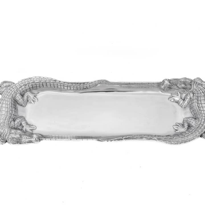 Alligator Figural Oblong Tray for wholesale by Arthur Court