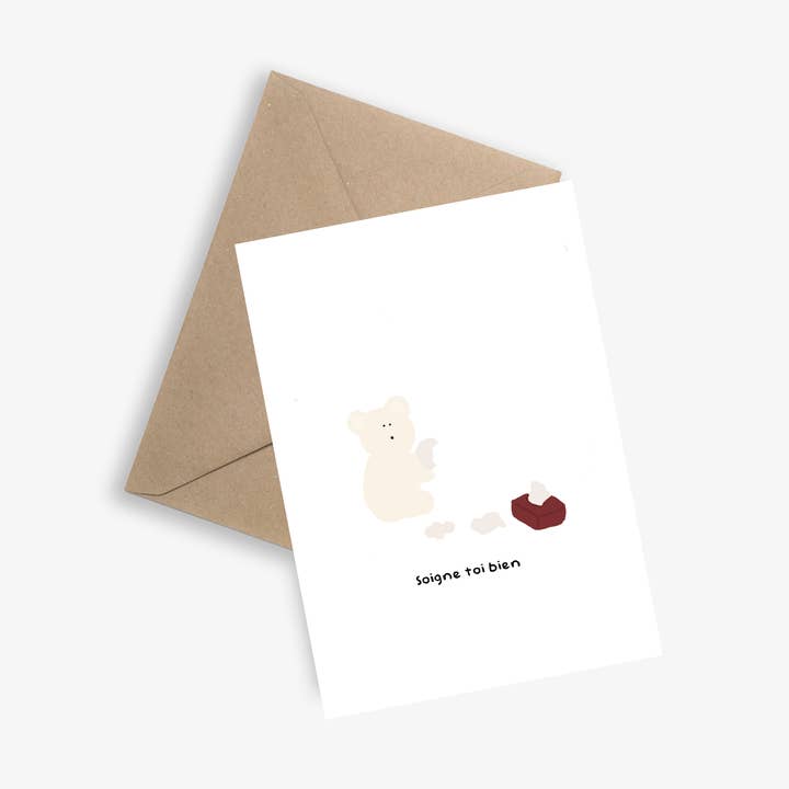 LE PAPIER GRAPHIQUE - Wholesale Everyday Greeting Card - Take good care of yourself (Take care of yourself) - Simple card0
