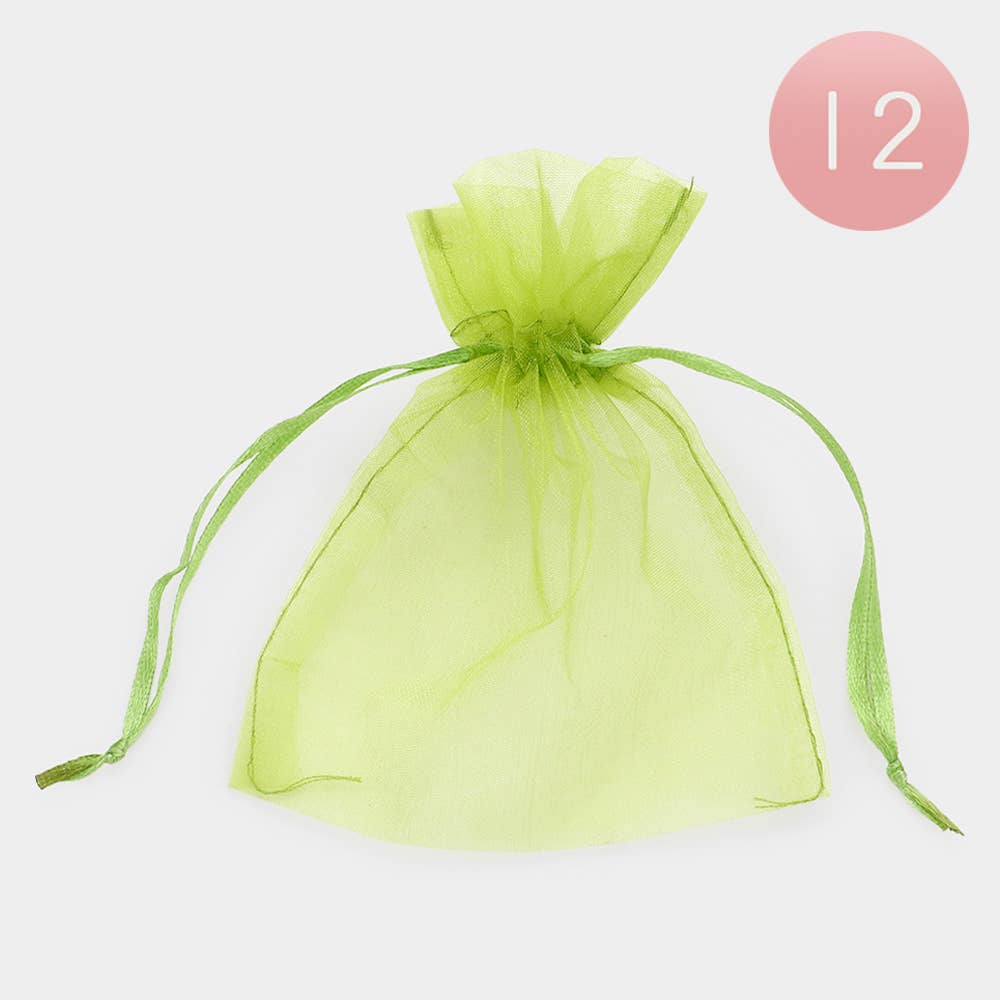 Sensibling Corp. - Vente Pochette cadeau - 12PCS - 4 X 5 Sacs Cadeaux en Organza avec Ruban9