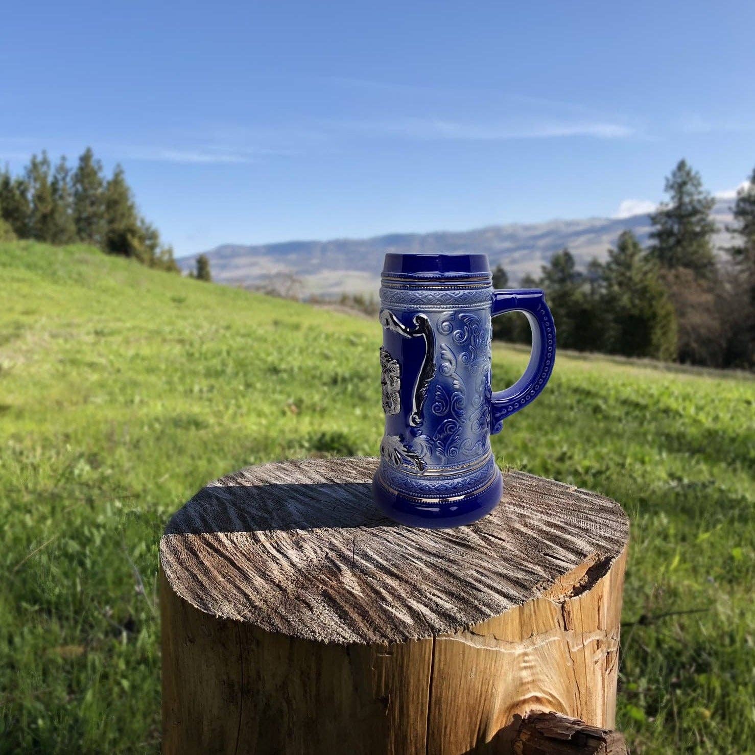 European Heritage Gifts - Wholesale Beer Glass/Mug - Deluxe Relief Bayern Medallion German Beer Stein4