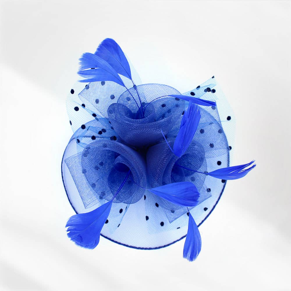 Sensibling Corp. - Wholesale Fascinator hat – Women's - Feather Mesh Flower Fascinator / Headband1