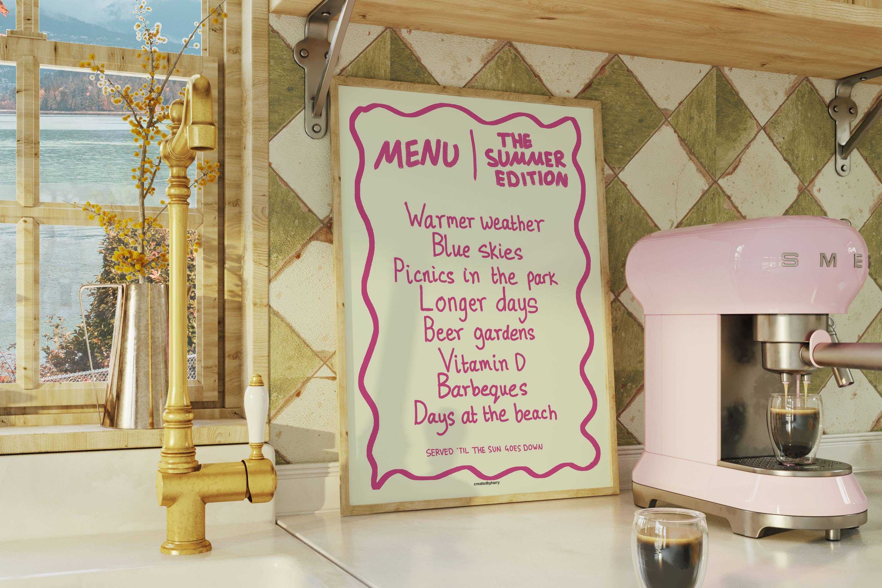 Createdbyharry - Wholesale Art Print - The Summer Menu Print5