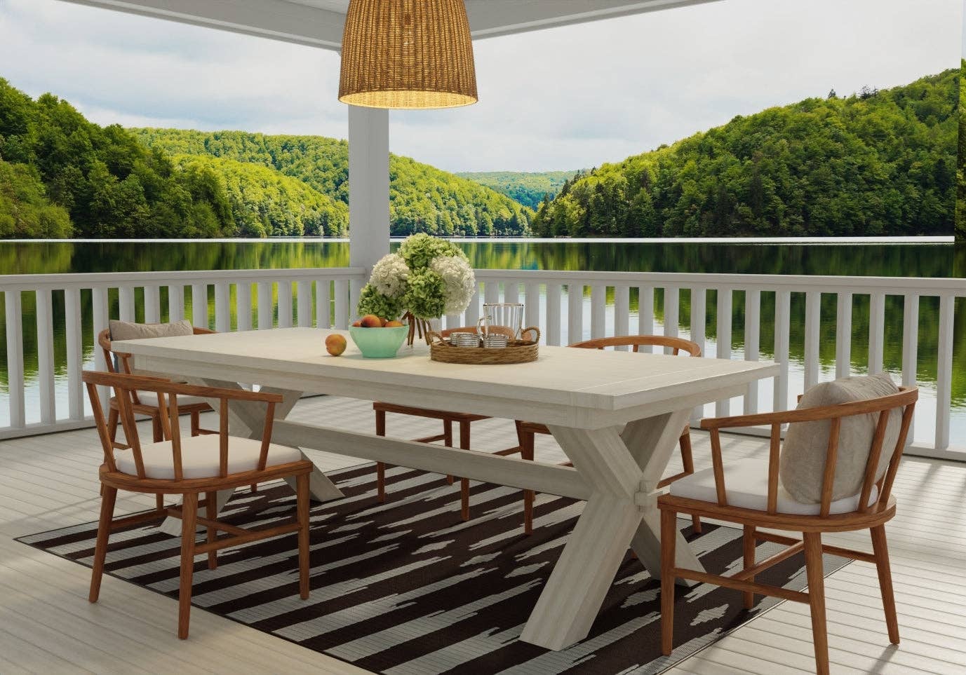 Mad Mats - Vente Tapis - Marron Aztèque & Blanc Cassé4