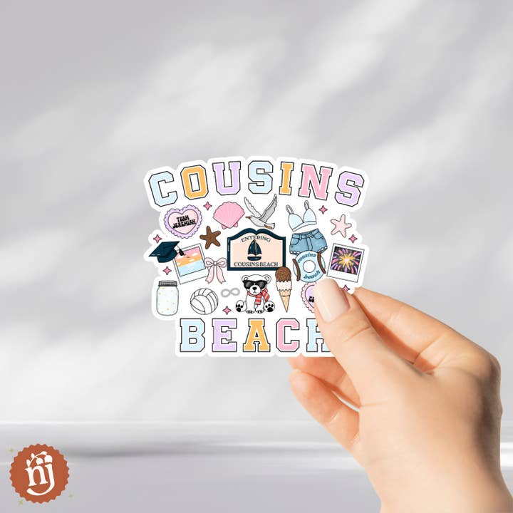 Nearly June Design Co - Wholesale Sticker - The Summer I Turned Pretty Cousins Beach Sticker2