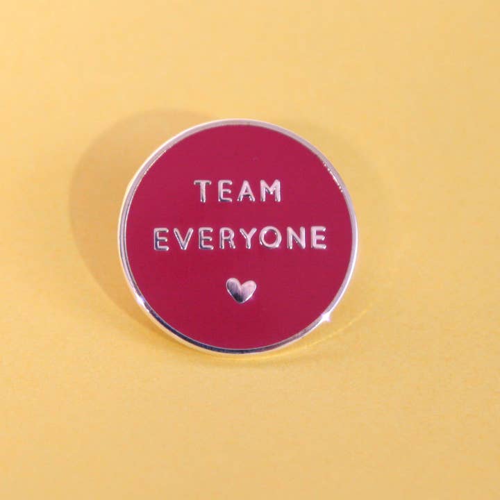 Team Everyone Enamel Pins for wholesale by Studio Smalls
