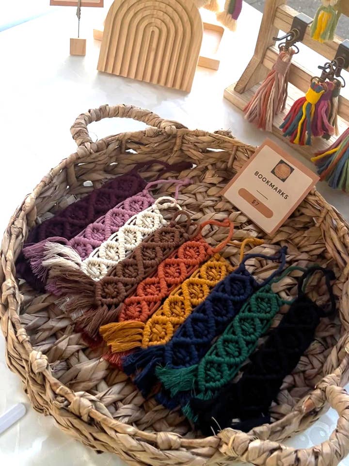 Macrame Bookmark for wholesale by Charlie & Twine