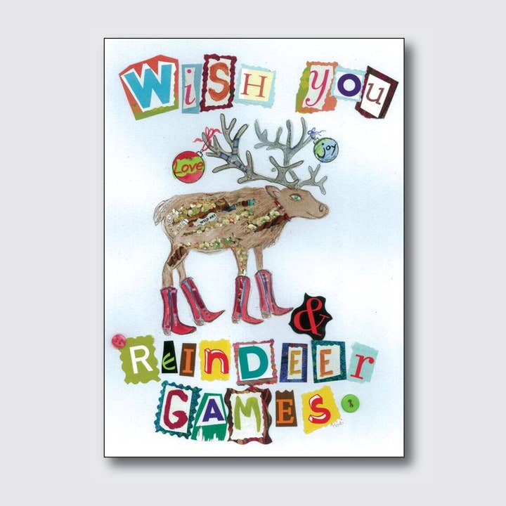 Jeux de rennes pour la vente par Chique Lixo Greeting Cards
