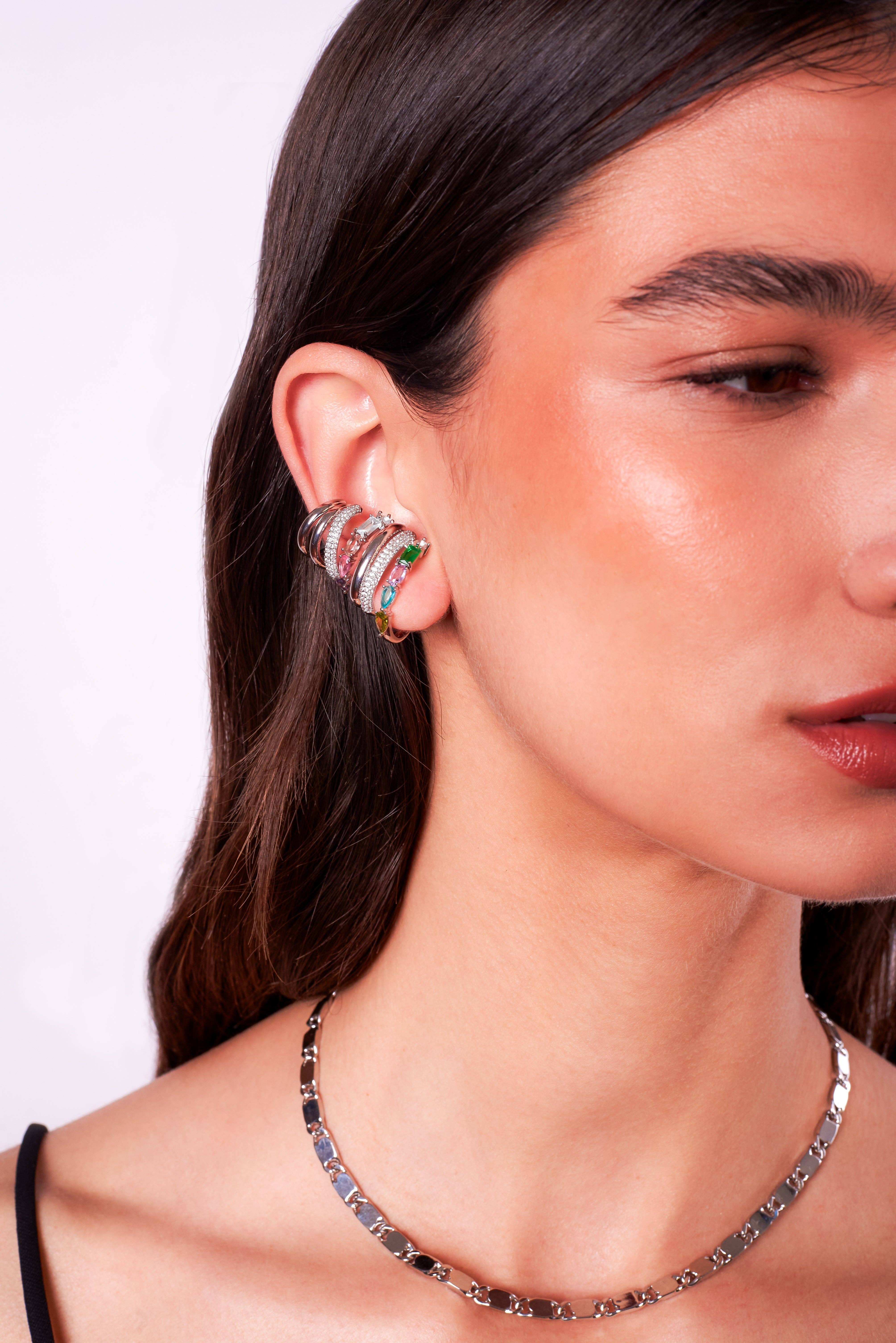 Melania Clara - Wholesale Dangle Earrings - Quinn Earrings - Silver4