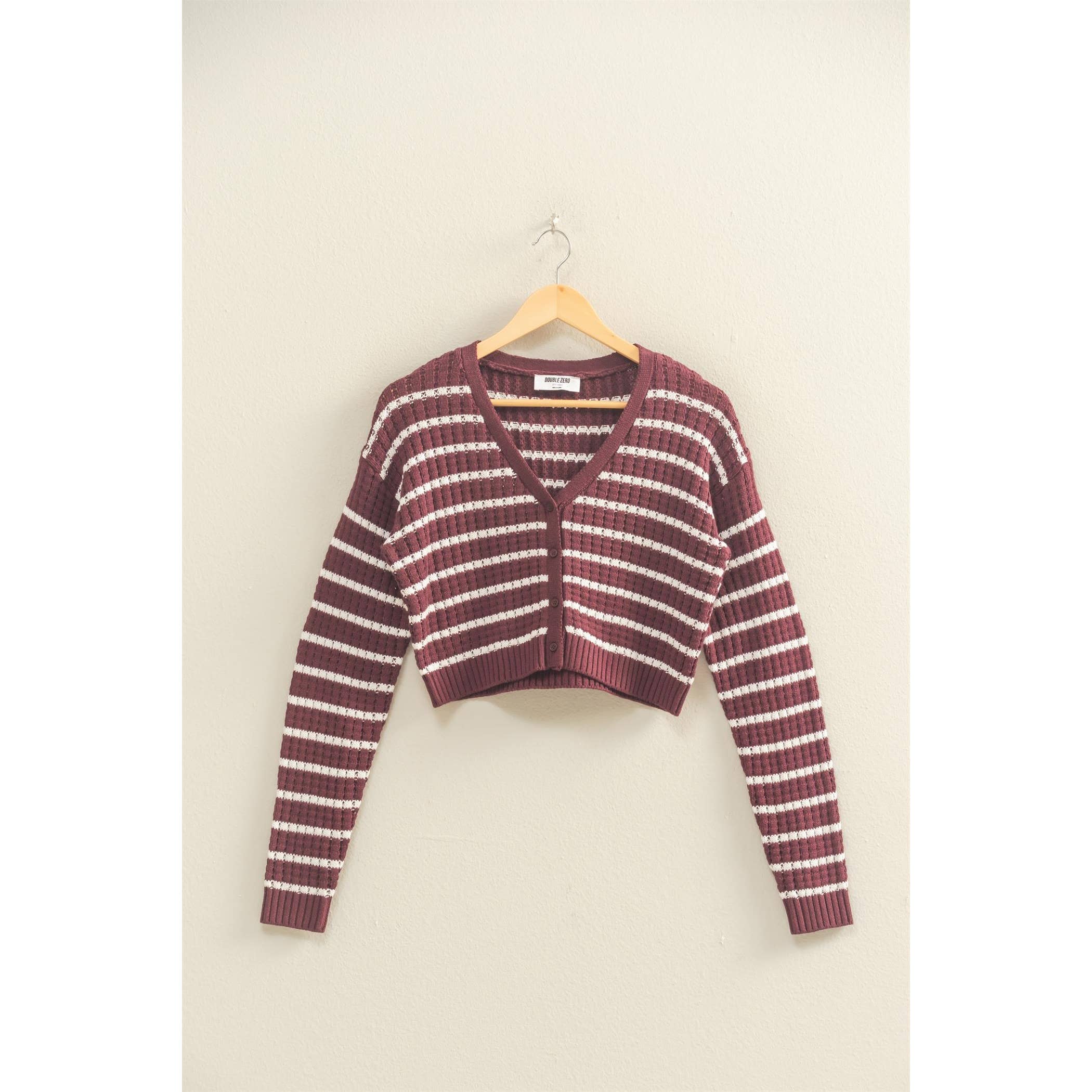 HYFVE - Vendita all'ingrosso Cardigan - Donna - Cardigan a righe con maniche lunghe e bottoni11