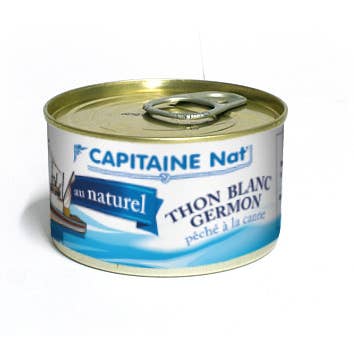 Natural albacore tuna 132g for wholesale by CAPITAINE NAT'