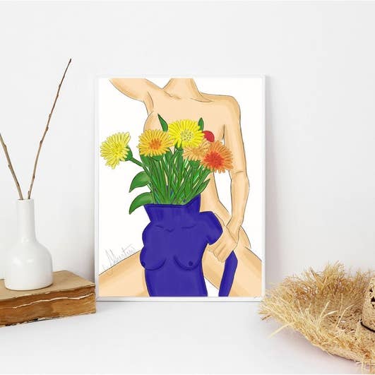 It's Just a Vase, Décoration murale sur la plage pour la vente par PLTStudio