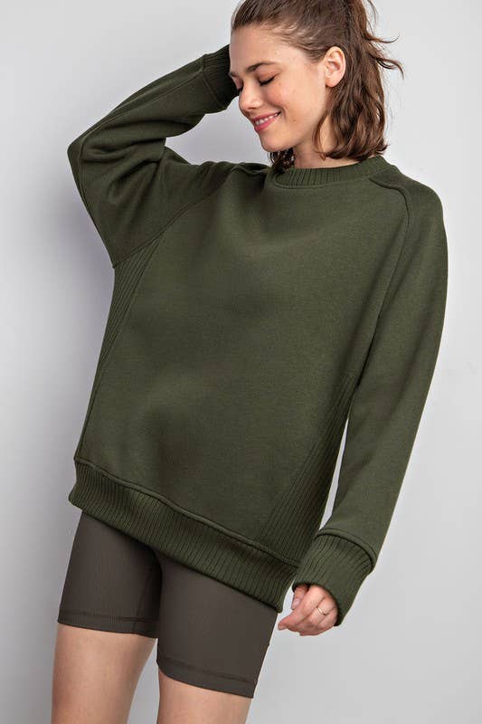 Sunday Morning – Sweatshirt - Mulher por atacado – T9797PL37 Plus Size Gola redonda Sweatshirt Francesa Terry17