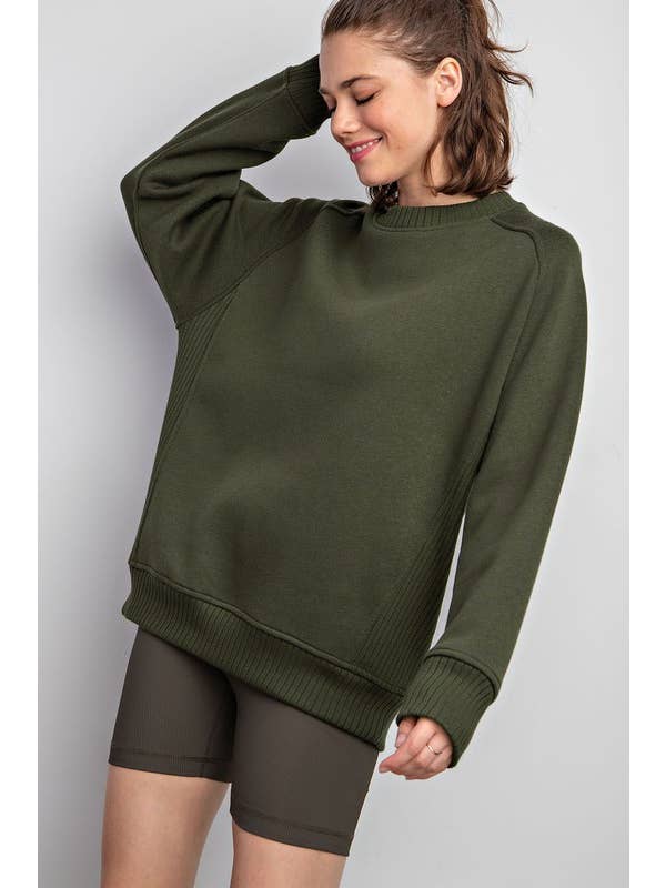 Sunday Morning – Sweatshirt - Mulher por atacado – T9797PL37 Plus Size Gola redonda Sweatshirt Francesa Terry17