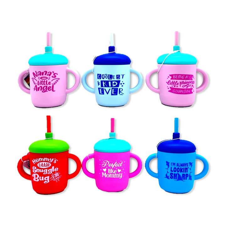 Novelty Brands - Wholesale Drinking Glass/Cup - Kids & Baby - Silicone Toddler Kids Training Cups Assortment - 6/Display1