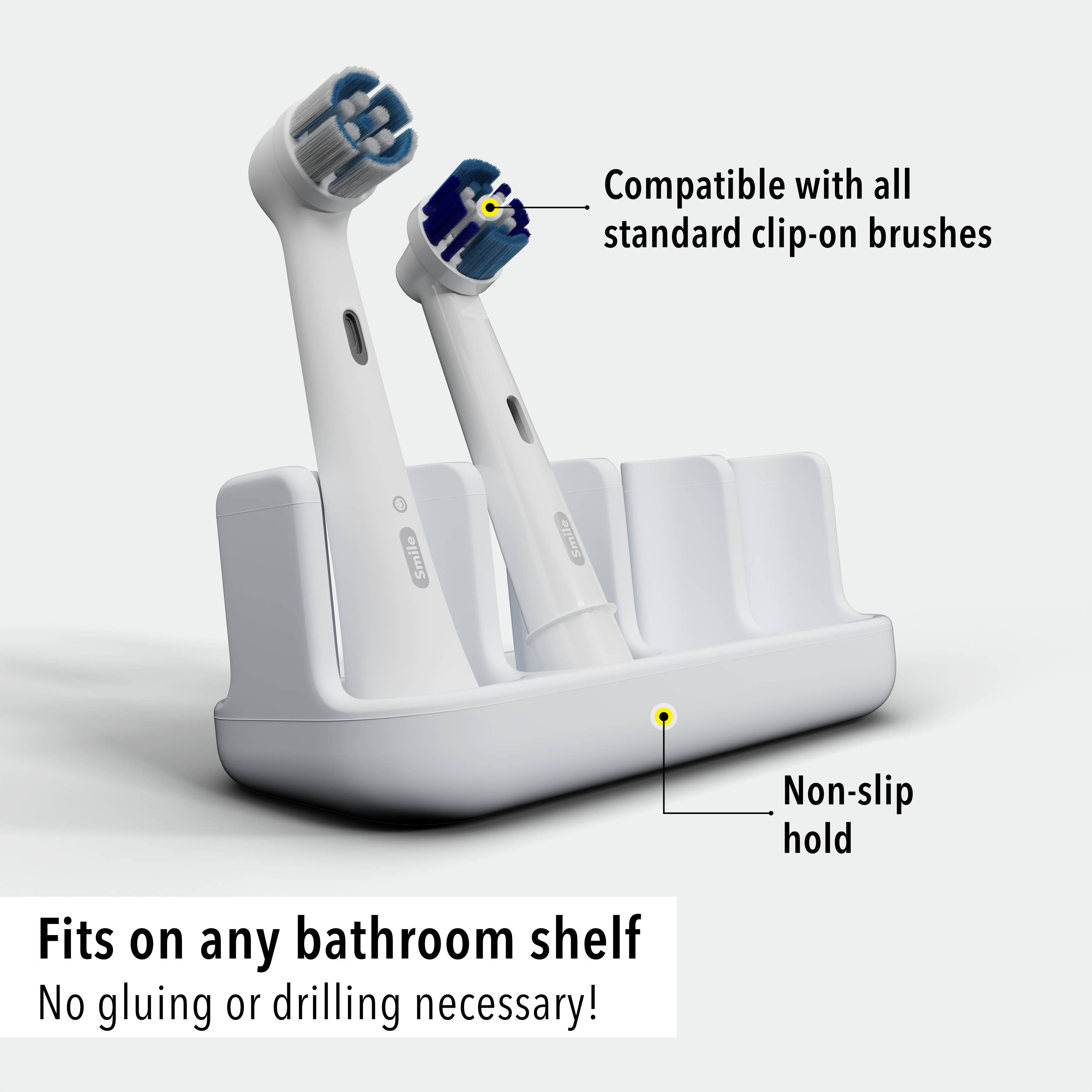 Qikfresh - Wholesale Toothbrush Holder - Holder for clip-on brushes (set of 4)3