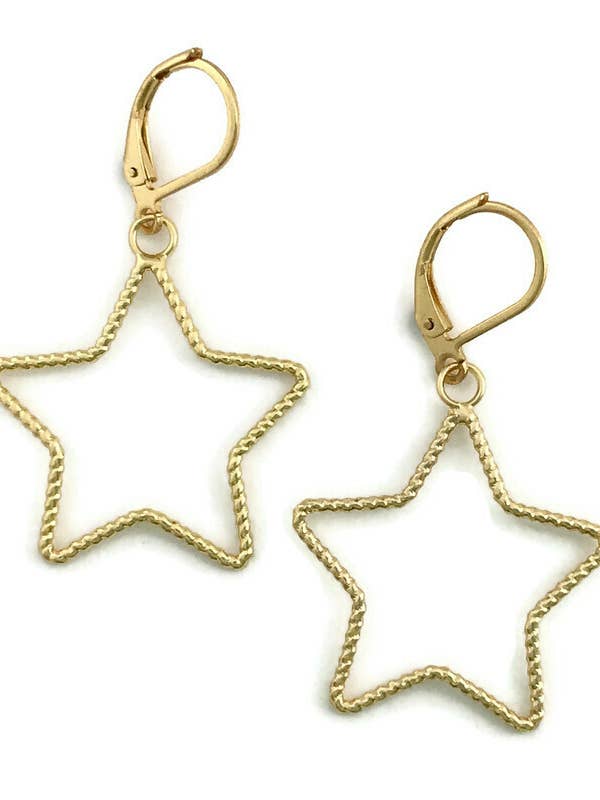 Brincos Estrela de Latão por atacado de Dreamspirit