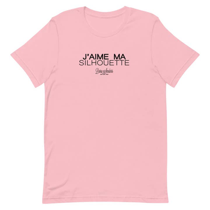 J'AIME MA SILHOUETTE • ORGANIC COTTON T-SHIRT for wholesale by Dara Senders