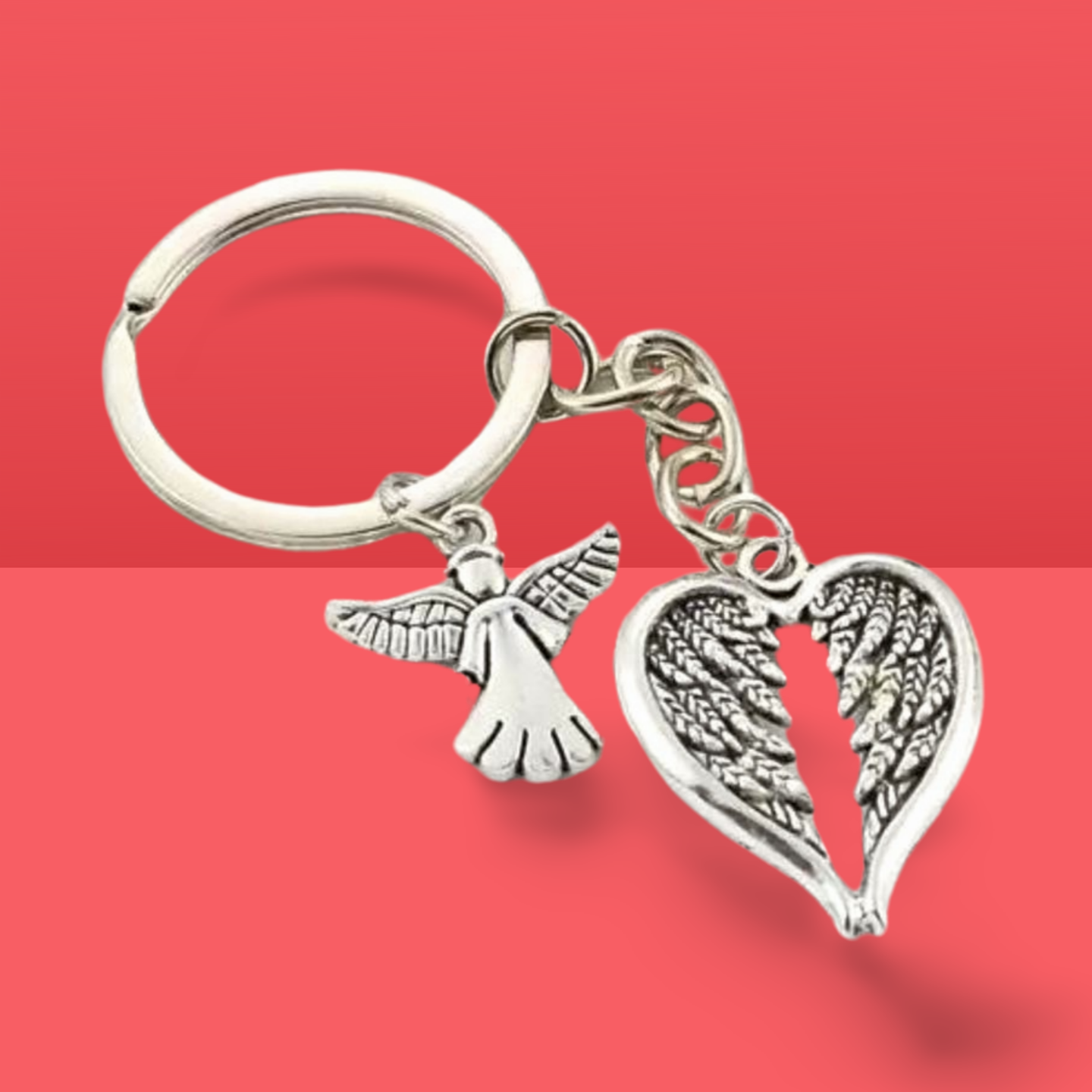 Magnifique Hearts – wholesale Keychain – Women's – Angel Wings Keychain - Heart Shaped Keychain, Charms Jewelry2